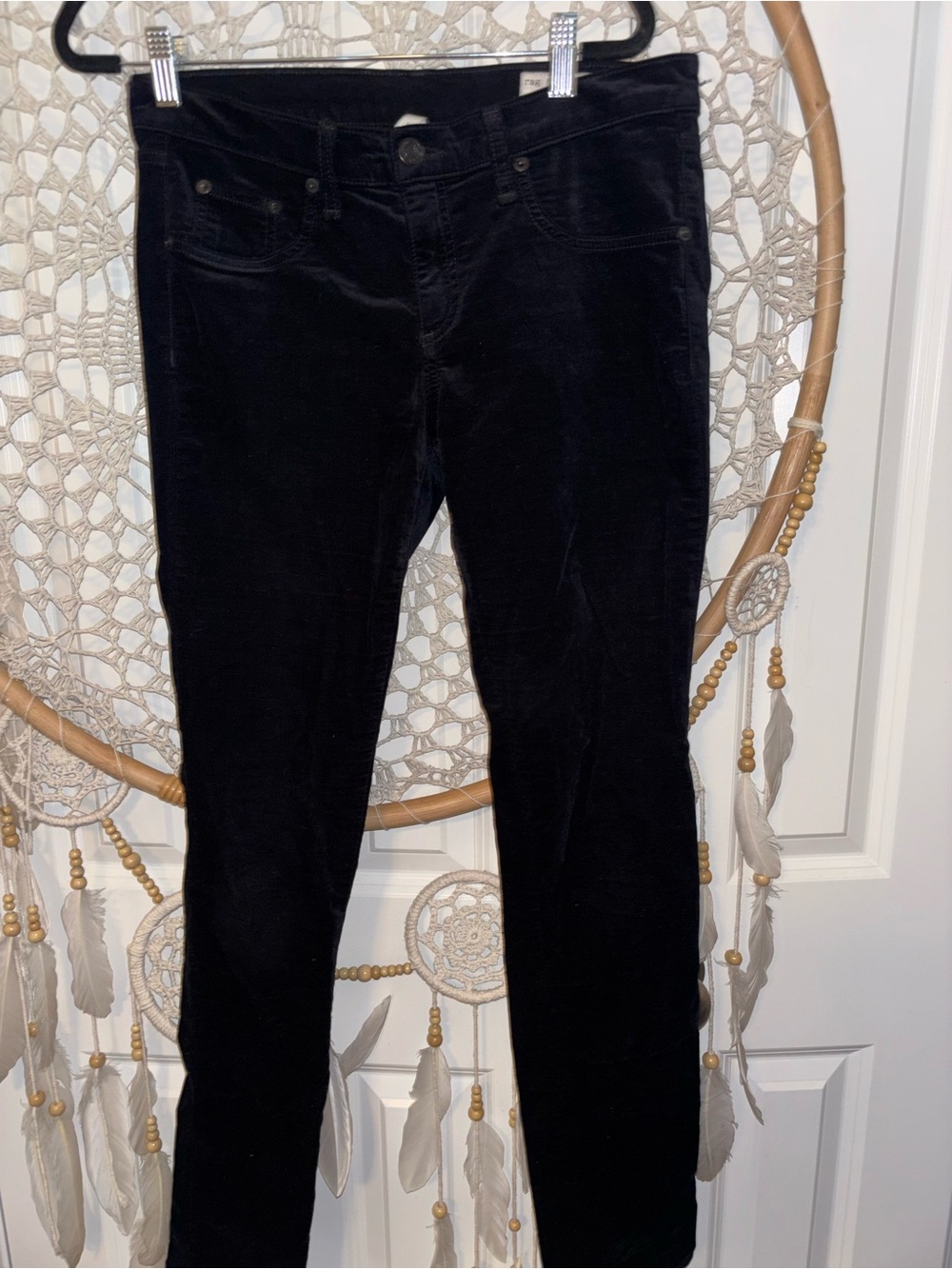 Rag and Bone Black Corduroy Skinny Pants size 29 A00373‎